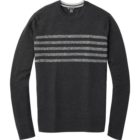 Smartwool Men's Large Gray wool Merino  Long Sleeve Pattern Sweater - Picture 1 of 6